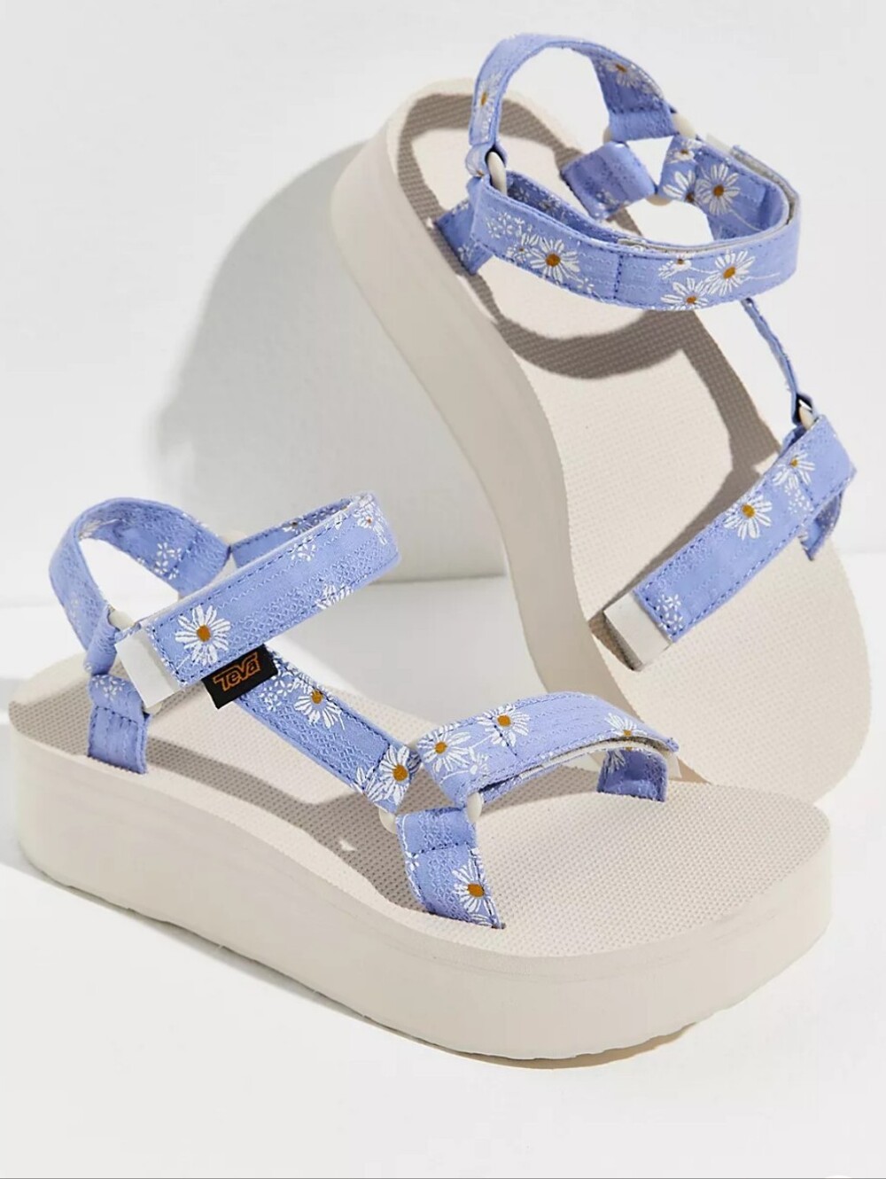 Teva Flatform Universal Gloriosa Chunky Daisy Floral Platform Sandals Size 9